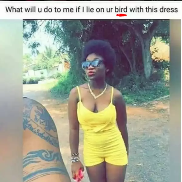 What Will You Do To Me In This Dress – This Lady Has A Question For The Guys